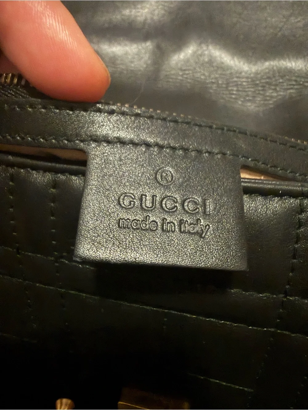 💗 Gucci GG Marmont Pearly Small Black Matelasse Leather Shoulder Bag Limited Ed - Picture 14 of 16